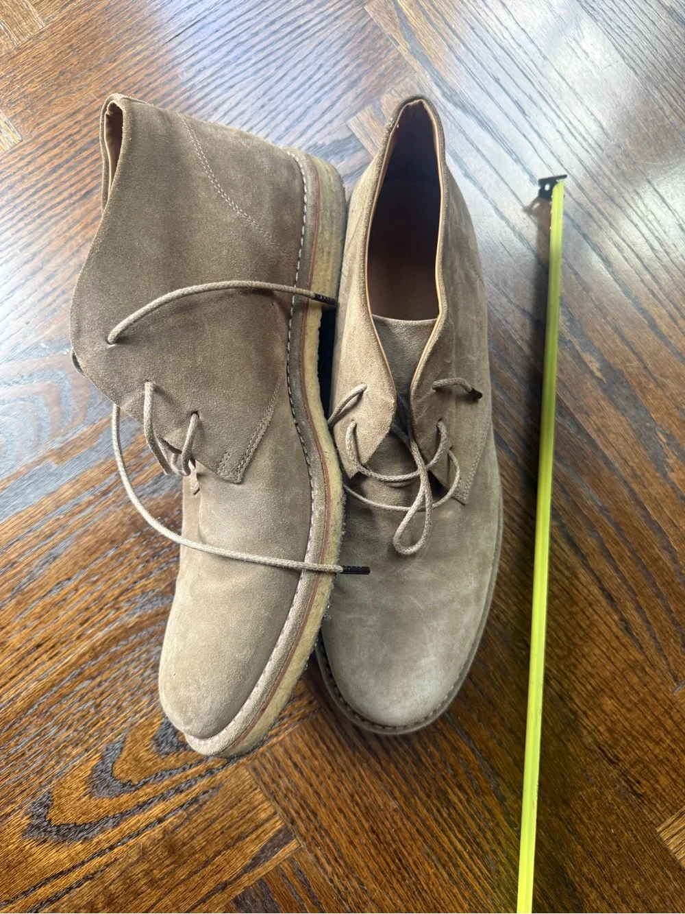 Vince Men's Suede Chukka Boots in Taupe
